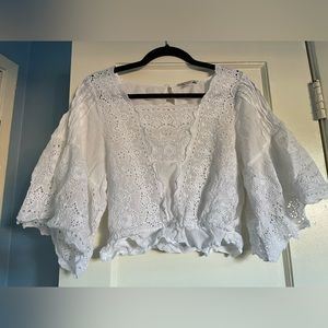 American Eagle Lace Blouse Size S